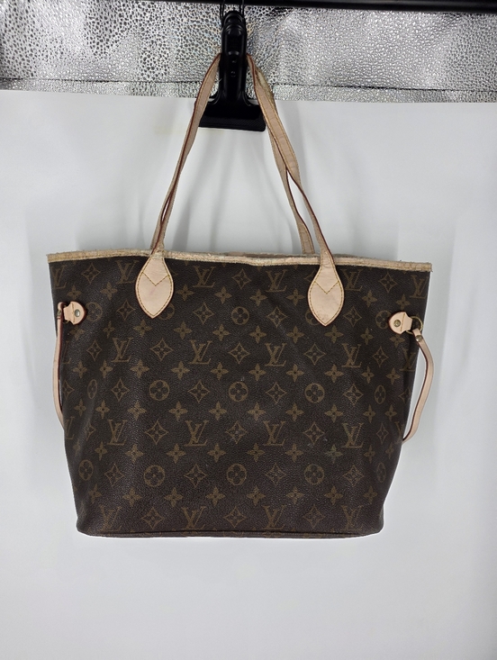 Louis Vuitton Handbags - Louis Vuitton Neverfull MM Monogram Canvas Tote Bag Brown Authentic Project